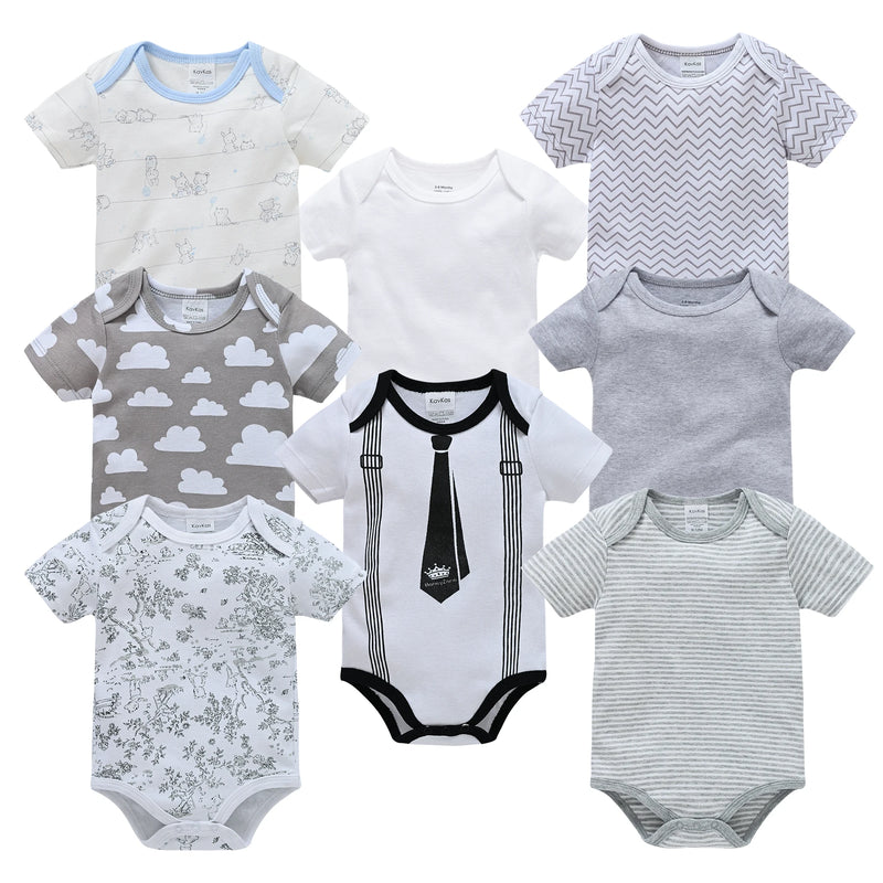 Conjunto 8pcs Body Suits Honeyzone - 100% Algodão